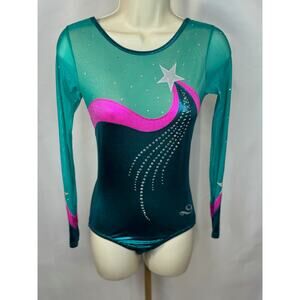 Dreamlight Gymnastics Long Sleeve Competition Leotard - Adult Small / Girls 14